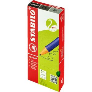 Stabilo pointball 10db/csomag zöld nyomógombos golyóstoll 135000555 - Toll