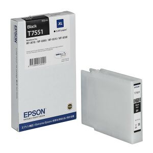 Epson C13T755140 T7551 5K XL fekete tintapatron 135001195 - Irodatechnika