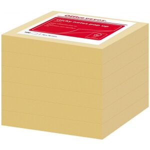 Office Depot 76x76mm öntapadós 6db sárga jegyzettömb 135001406 - Jegyzettömb