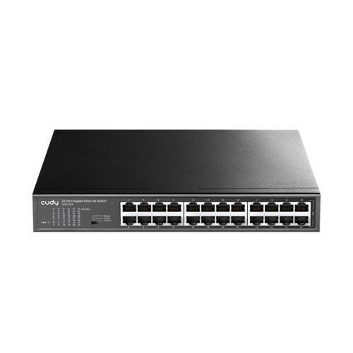 Cudy GS1024 24 portos Gigabit Ethernet Switch, elölnézet