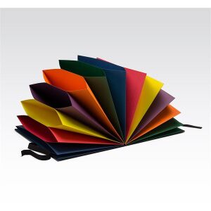 Fabriano 12 színesrekeszes fekete irattartó mappa 135002221 - Harmonika mappa