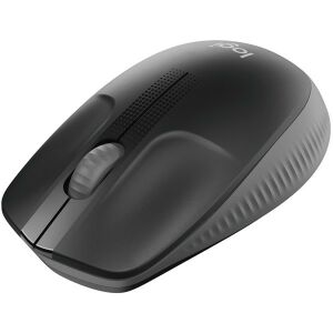 Szögletes nézet a Logitech M190 fekete vezeték nélküli egérről - Logitech Egér