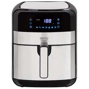 Camry CR6311 Air Fryer Oven, black and silver, front view - Camry