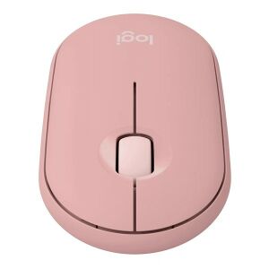Logitech M350S Pebble Mouse 2 rózsaszín egér, ferde felülnézet - Logitech Egér