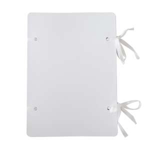 Bluering® A4 szalagos irományfedél, fehér, 1050g, 1m szalag, címke nélkül - Szalagos irományfedél