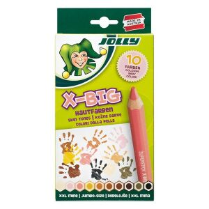 Jolly X-Big Skin Tones extra vastag 10 darabos színesceruza készlet 135018294 - Színes ceruza