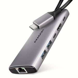 Axagon HMC-6G2L USB-C 6in1 Hub - 10Gbps, Szürke 135020557 - AXAGON