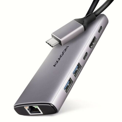 Axagon HMC-6G2L USB-C 6in1 Hub - 10Gbps, Szürke 135020557