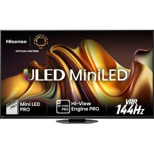 Hisense 75 hüvelykes 75U8NQ 4K UHD Smart MiniLED TV elölnézet - Hisense