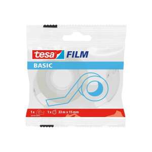 Tesa Basic Film prozirna ljepljiva traka s dozatorom, 15mm x 33m - Ljepilo