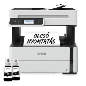 Epson EcoTank M3170 fekete-fehér tintasugaras nyomtató tintapalackokkal - Nyomtató & Szkenner