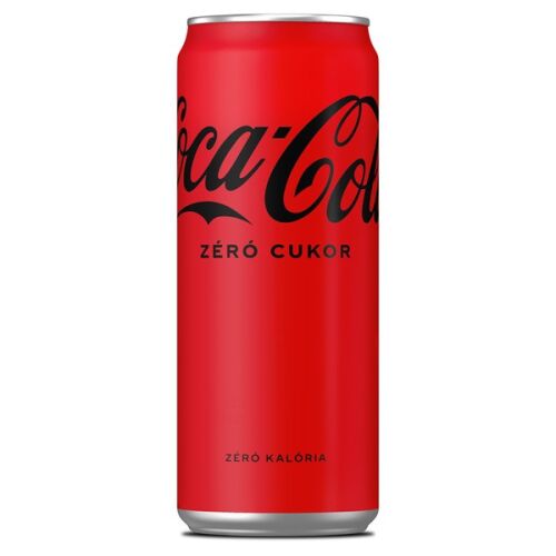 Coca-Cola Zero - Cukormentes Szénsavas Üdítő - 0,33l