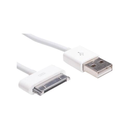 Akyga Apple 30-pin - USB 2.0 Adatkábel - 1m, Fehér 148086790