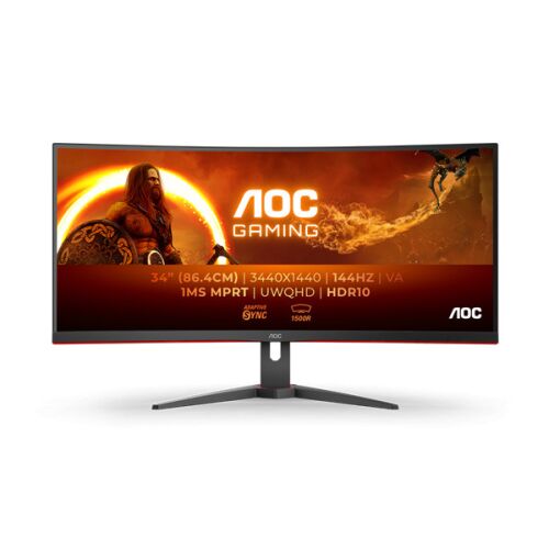 AOC CU34G2XE/BK 34 hüvelykes UWQHD Ívelt Gamer Monitor