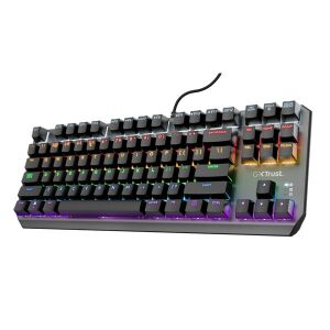 Trust GXT834 Callaz TKL US fekete mechanikus gamer billentyűzet 135032125 - Trust
