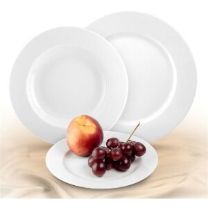 Rotberg Basic fehér 24cm 6db-os porcelán lapostányér szett 135032220