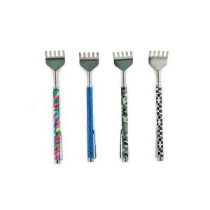 Kikkerland BS001-C 50cm mintás, multicolor teleszkópos hátvakaró 135034332 - Tréfás termék