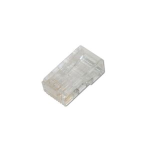 DIGITUS Cat.6 árnyékolatlan 8P8C RJ45 Pass through átmenő dugó kerek kábelekhez 100db/csomag 135035525 - Digitus