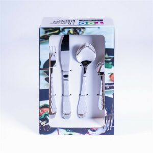 TOO KT-479 S Honey Silver 16 db-os ezüst evőeszköz készlet 135037893 - Evőeszköz