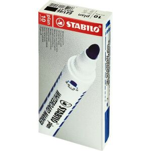 Stabilo Plan 10db/csomag fekete gömb hegyű táblafilc 135042127 - Marker
