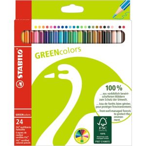 Stabilo Greencolors 24db-os színesceruza készlet 135043562 - Színes ceruza