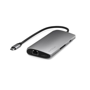 Satechi ST-P8KEM Type-C 8K HDMI asztroszürke HUB 135043800 - Satechi