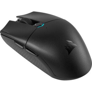 Szögletes nézet a Corsair KATAR PRO RGB Wireless fekete gamer egérről - Corsair