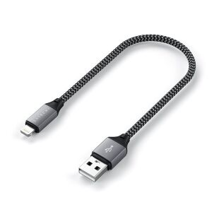 Satechi ST-TAL10M 25cm USB A - Lightning szürke kábel 136126679 - Satechi