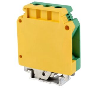 Tracon TSKA35JD 24 db/csomag 6-35mm2/ 150A csavaros/ sínre/ zöld/sárga védővezető ipari sorozatkapocs 135044872 - Tracon