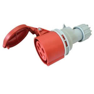 Tracon TICS-225H 32A/ 400V/ 3P+N+E/ 6h/ IP44 külső tömítőszelencével ipari csatlakozóaljzat 135044885 - Ipari csatlakozó