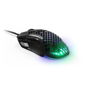 SteelSeries Aerox 5 Vezetékes Gamer Egér - Fekete, Könnyűsúlyú 135047070 - Egér