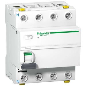 Schneider A9Z21463 analóg 3P+N 63A 30mA A-típus 10kA Acti9 iID áram-védőkapcsoló 135050941 - Schneider