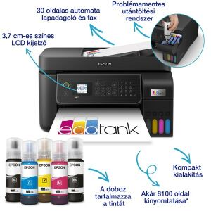 Epson EcoTank L5310 színes multifunkciós tintasugaras nyomtató tintapalackokkal - Nyomtató & Szkenner