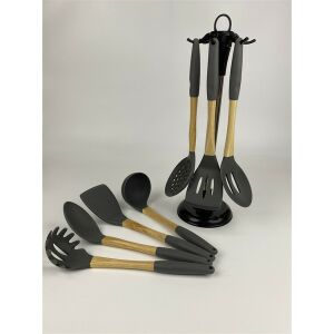 IRIS KT-483 8 db-os szilikon konyhai eszköz készlet