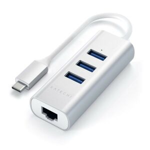 Satechi Aluminium Type-C HUB - 3x USB 3.0, Gigabit Ethernet - Ezüst 135054440 - Satechi