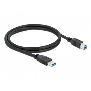 Delock 85069 USB 3.0-A > USB-B apa/apa 3m fekete kábel 135055642 - Adatkábel