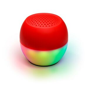 Boompods Soundflare Ocean piros Bluetooth hangszóró LED világítással - Audio