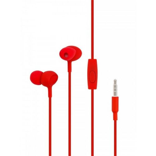 Cellect piros fülhallgató mikrofonnal