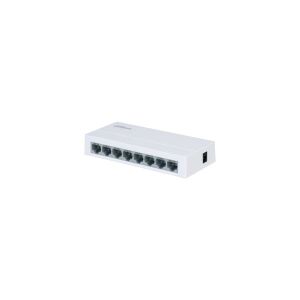 Dahua PFS3008-8ET-L-V2 8-Portos 10/100 Mbps Nem menedzselt Switch, ferde nézet - Dahua