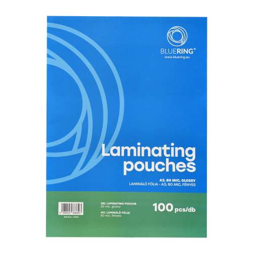 Laminierfolie a3, 80 Mikron 100 Stück/Karton, bluering®