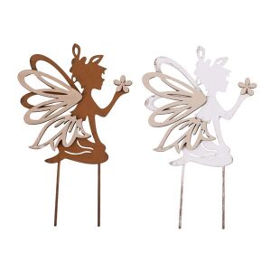 IRIS dekor fém beszúró tündér 2 szortiment 13x14+7cm 135021805 - Szezonális dekoráció