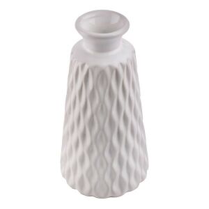 IRIS dekor kerámia váza rombusz fehér 17,5cm