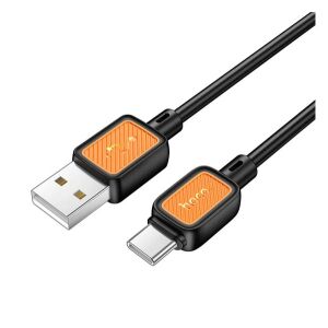 HOCO X108 adatkábel USB - Type-C, 100cm, FEKETE 135063227 - Hoco