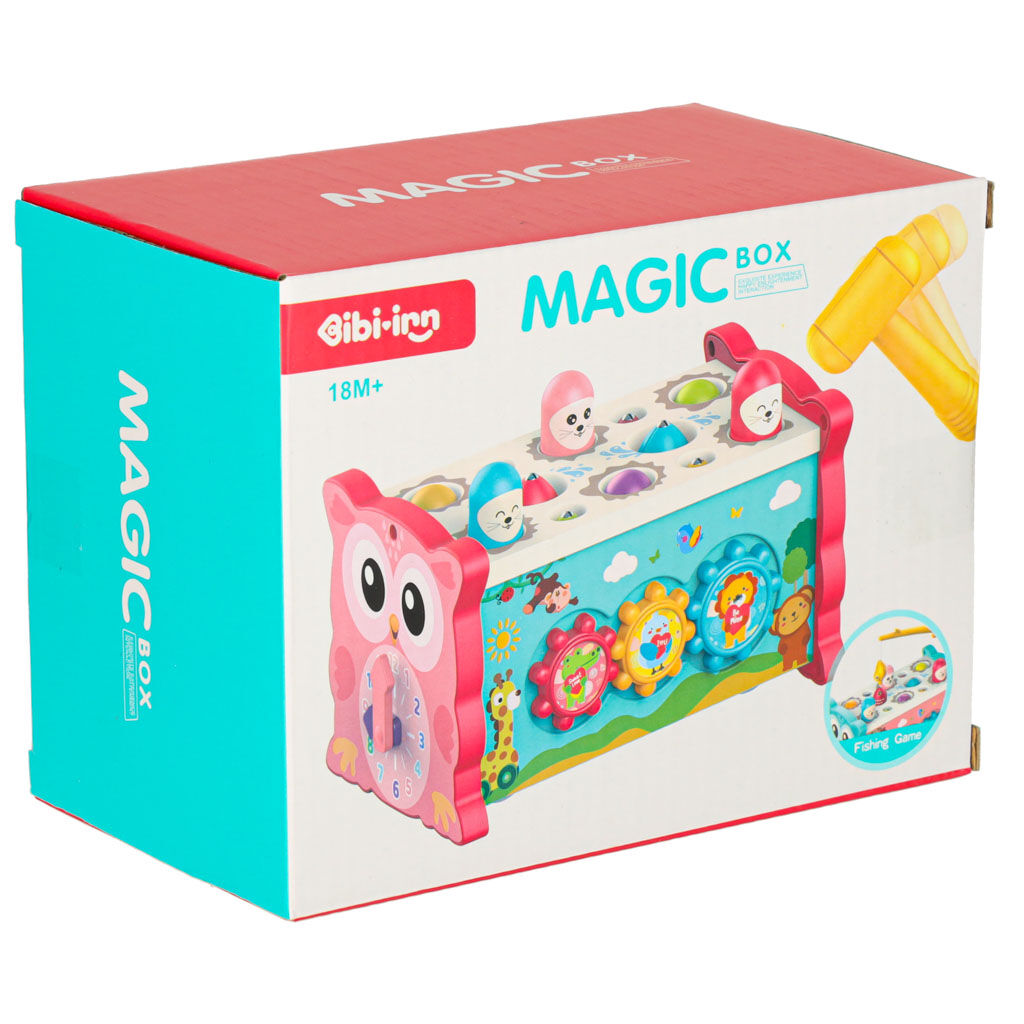 Érzékszervi bébi ütögető játék 8in1 Bibi-inn kék