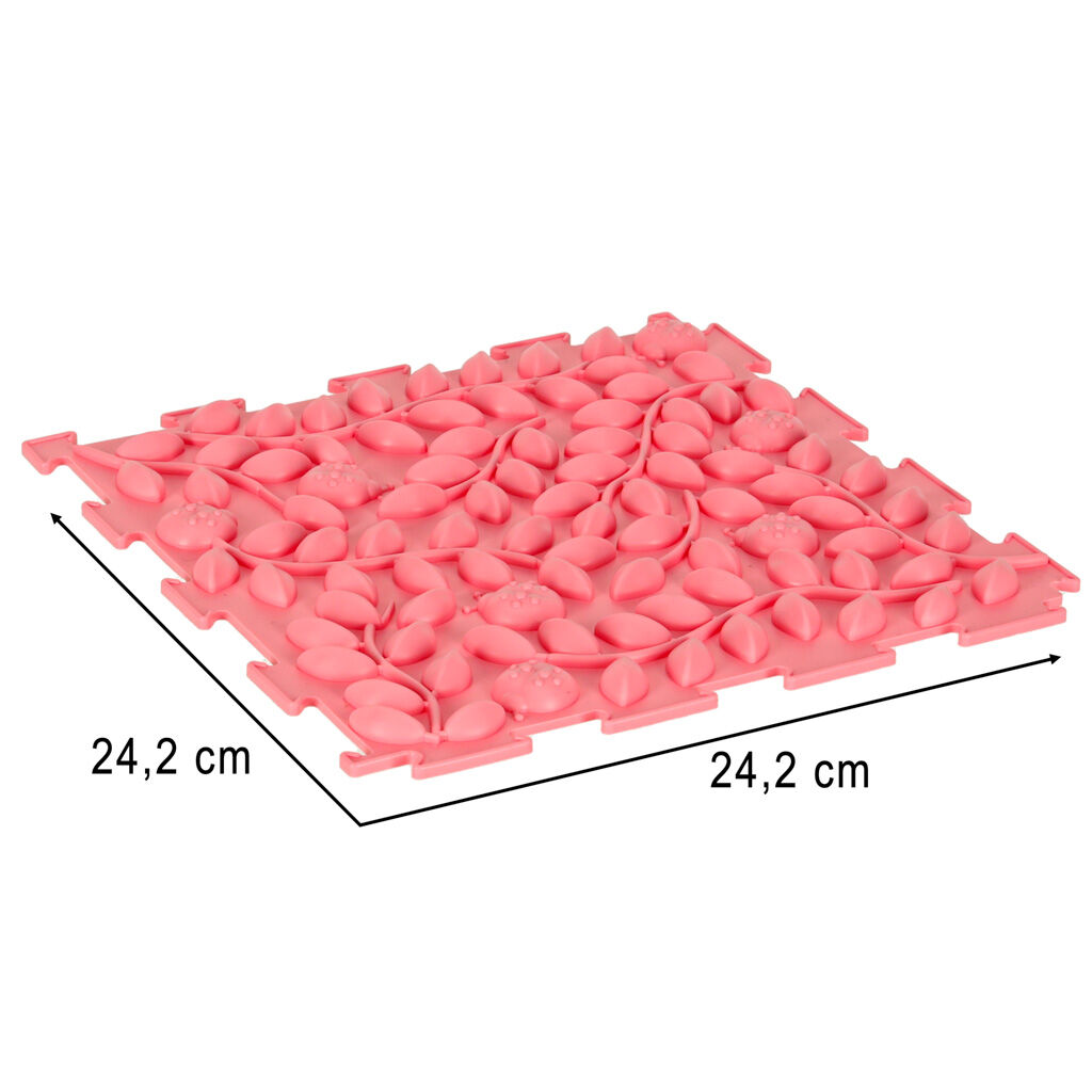 Érzékszőnyeg montessori lábmasszázs puzzle 8 darab pasztell színű