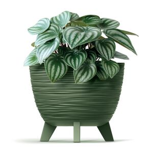 Furu Dizájner Kaspó Földzöld 29 cm