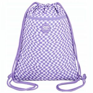 Cool Pack Yoghurt lila-weißer Turnbeutel mit Reißverschlusstasche - Schreibwaren & Schreibmaterial