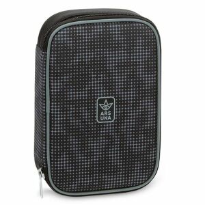 Ars Una Moire fekete/szürke pixel tolltartó - Ars Una