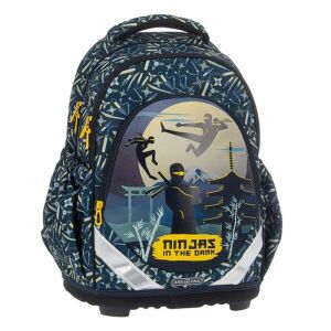 Ars Una Ninjas in the Dark ergonomikus iskolai hátizsák ninja dizájnnal - Ars Una