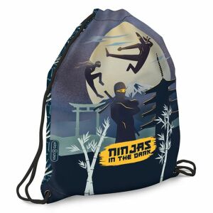 Ars Una Ninjas in the Dark Tornazsák, ninja mintás összehúzható zsák - Tornazsák